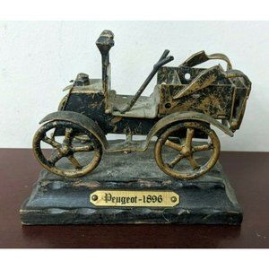 Vintage Peugeot 1896 Folk Art model car automobile Industrial Sculpture Model